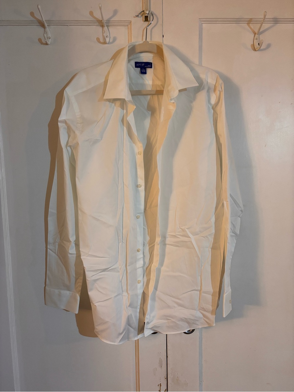 Apt. 9 White Long Sleeve Dress Shirt - Button Front